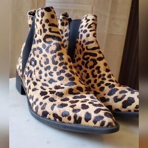 Leopard Print Ankle Boots